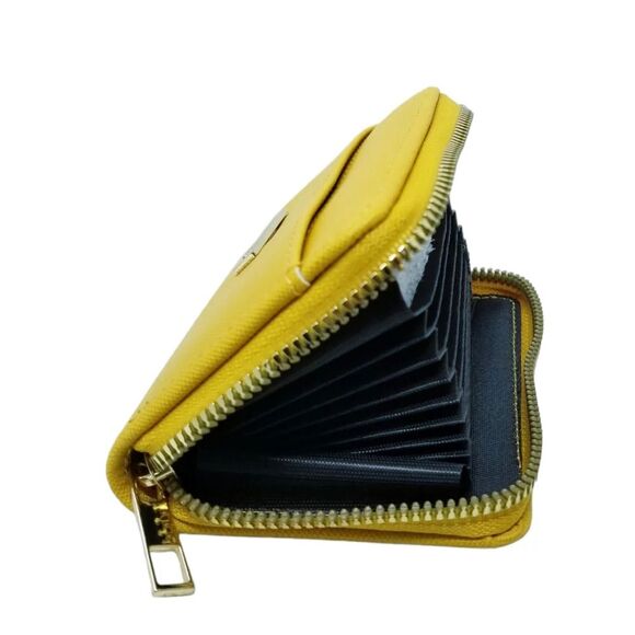 Yellow Scarf Top Handle Mini Satchel  wallet set - Picture 11 of 11